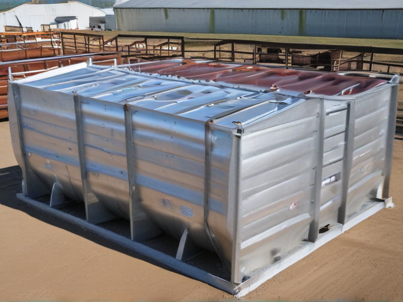 galvanized cattle tank