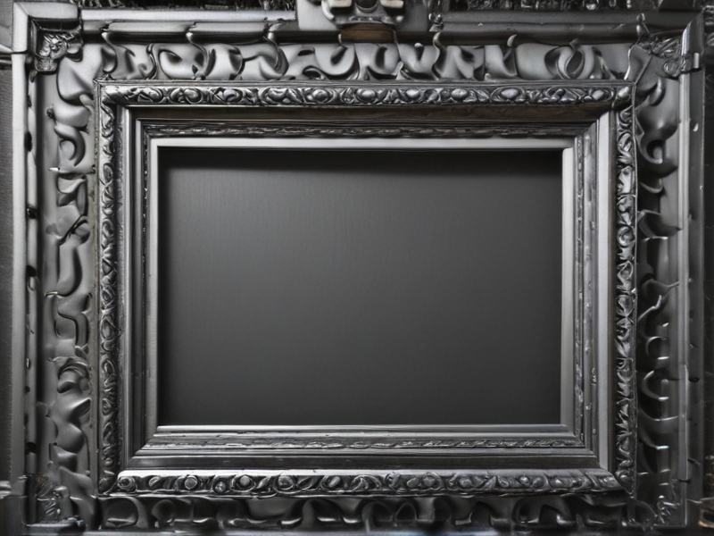 metallic picture frame