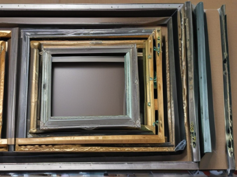 metallic picture frame