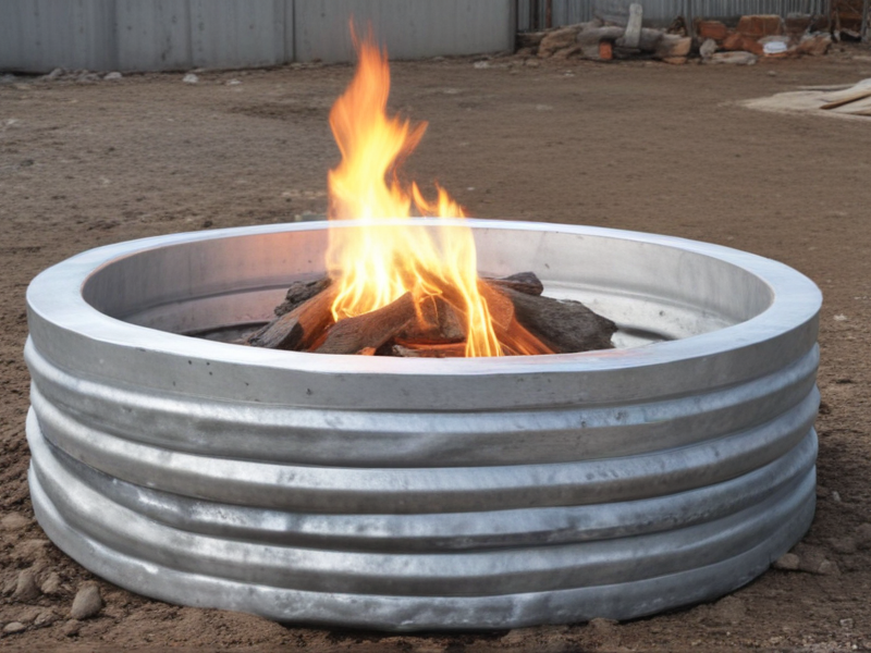 galvanized fire ring